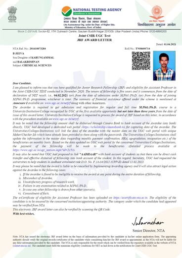 CSIR-NET-JRF